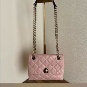 Kate Spade Blush Quilted Shoulder Bag
